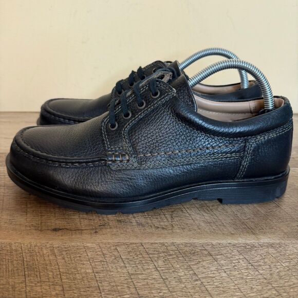 APEX MEN'S walking shoes OXFORD - BLACK size 41 - Picture 1 of 9